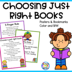 Kick off back to school with teaching your students how to pick the just right book for themselves.
