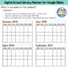 Digital School Library Planner (Google Slides)