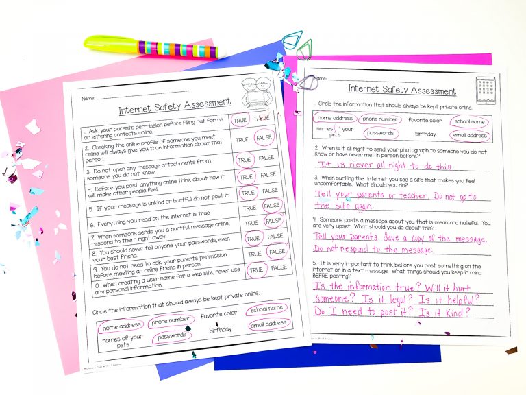 Internet Safety Activity Pack
