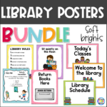 School Libray Posters - Decor - Soft Brights - BUNDLE