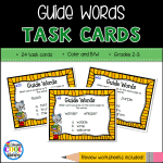 Guide Word Task Cards for Grades 2-3