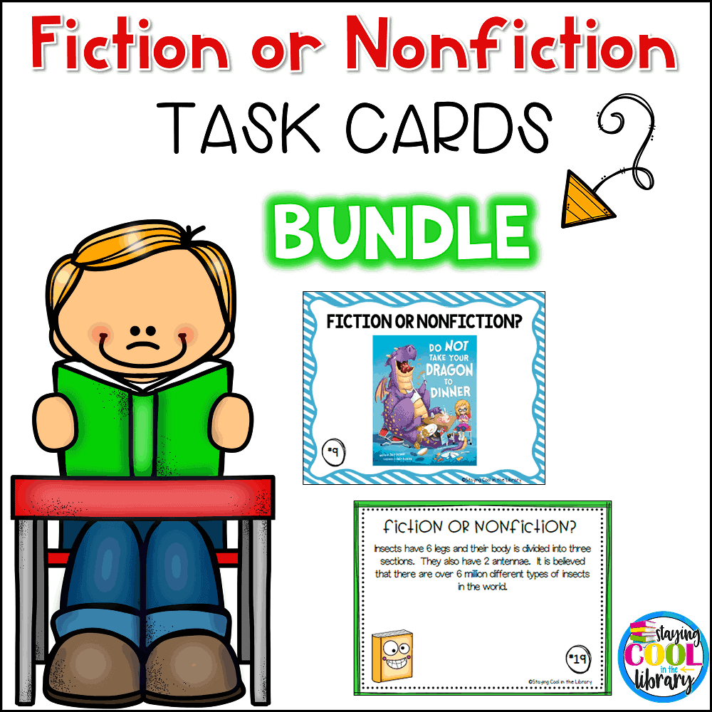 Fiction or Nonfiction Task Cards Bundle