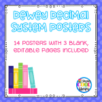 Dewey Decimal Posters - Editable Included