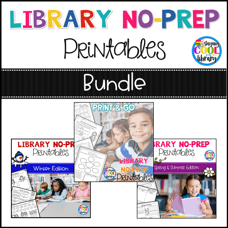 Library No Prep Printables - Bundle (Library Skills)