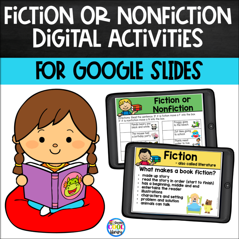 Fiction vs Nonfiction Activities for Google Slides