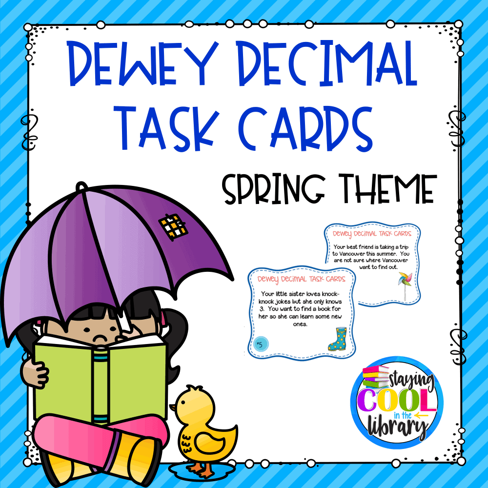 Dewey Decimal Task Cards - Spring/Summer Theme