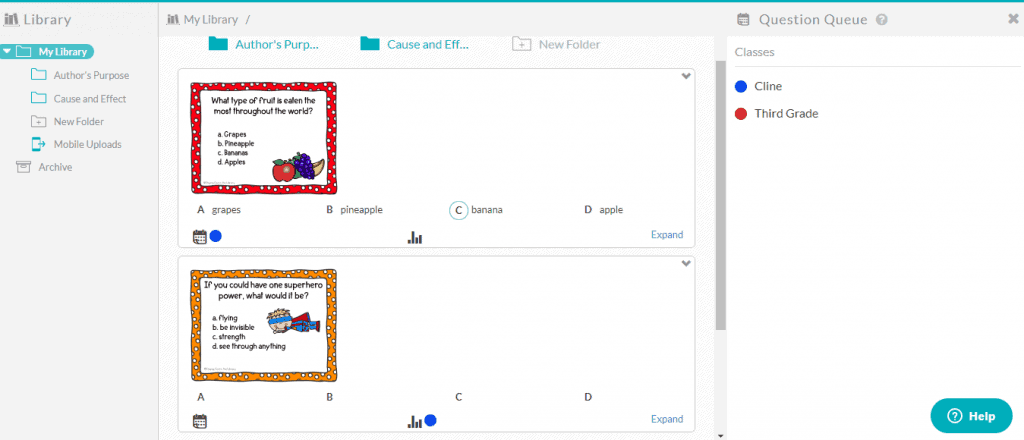 Plickers examples