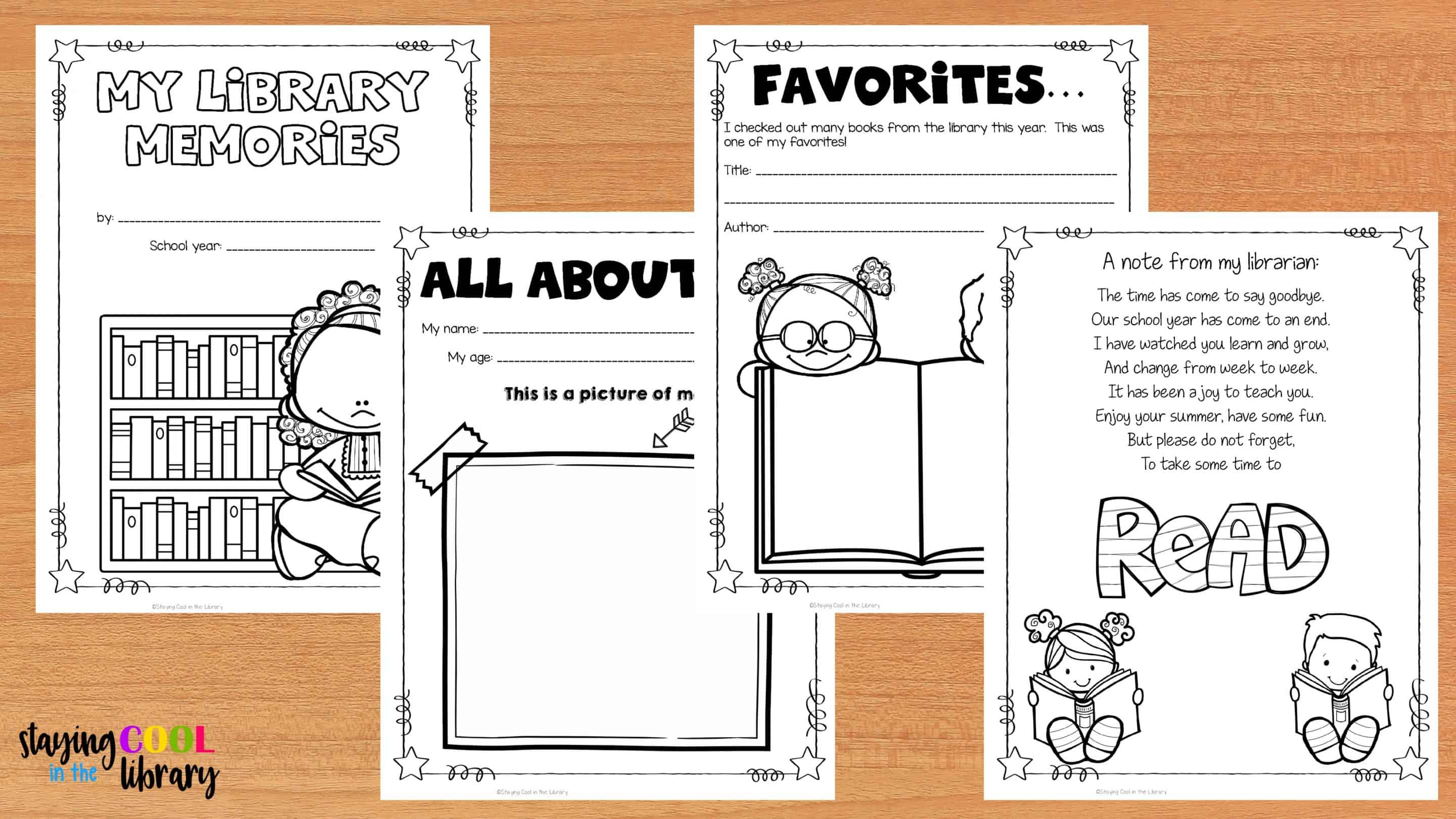 Kindergarten and 1st grade End of the Year Memory Books 