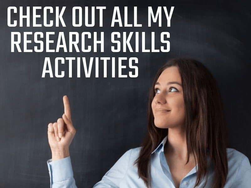 Check Out All My Research Skills Activities