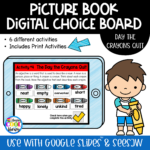 Day the Crayons Quit - Digital Choice Board | Google Slides & Print