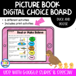 Duck and Goose - Digital Choice Board | Google Slides & Print