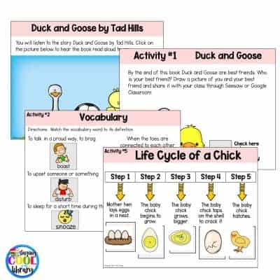 Duck and Goose - Digital Choice Board | Google Slides &amp; Print - Staying ...