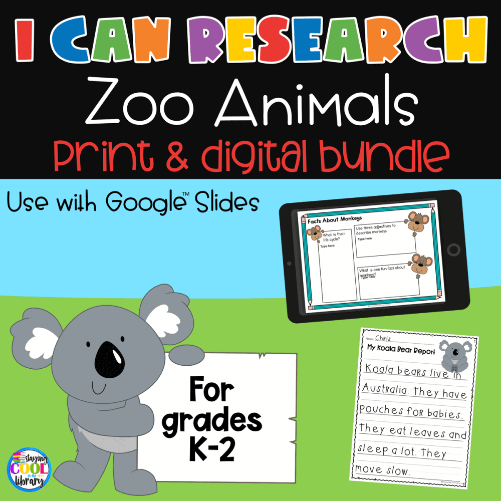 I Can Research Animals BUNDLE - Digital and Print