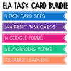 ELA Task Card Bundle | Print and Google Classroom - Staying Cool in the ...