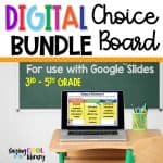 BUNDLE Reading Digital Choice Board | Google Slides