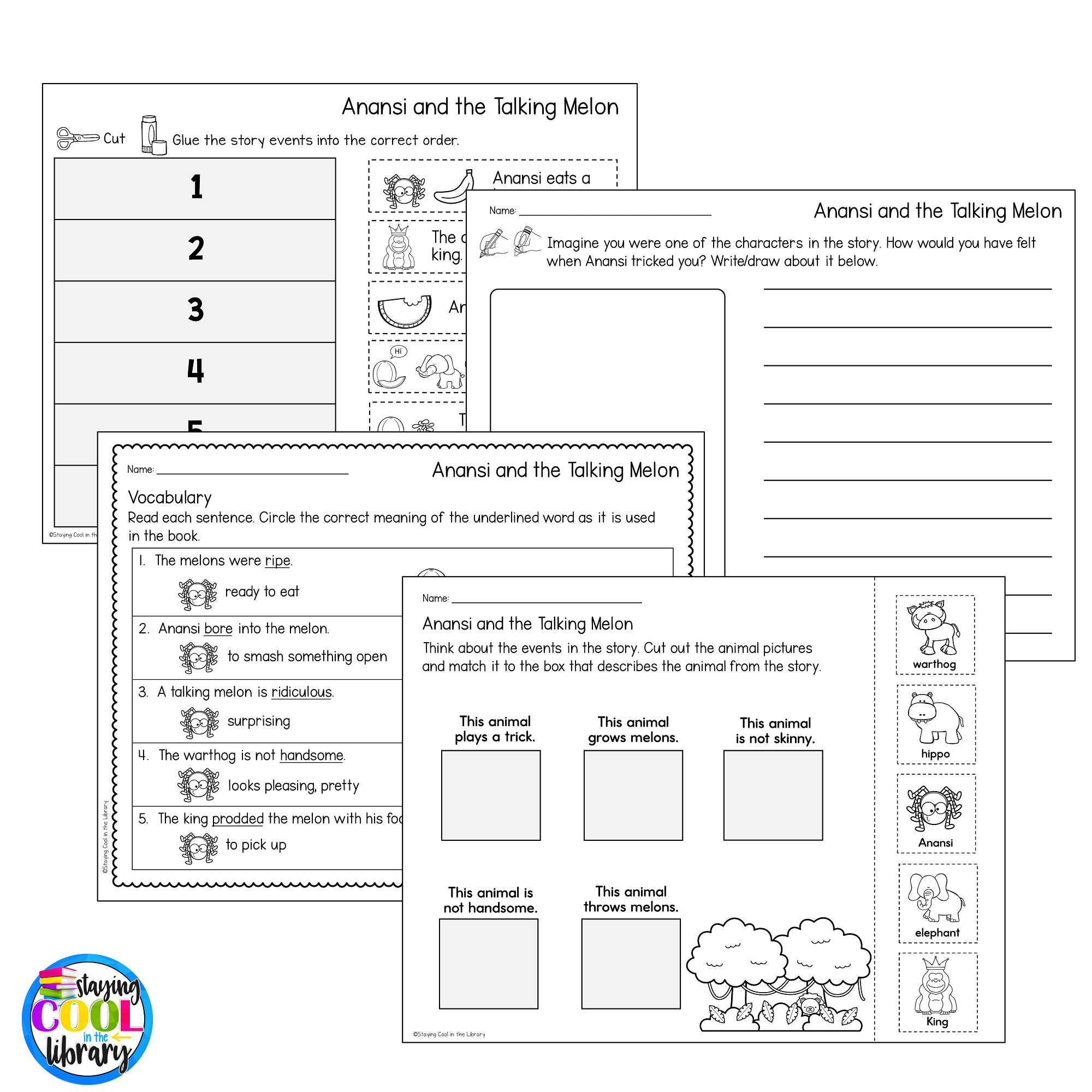 Anansi and the Talking Melon - Digital Choice Board | Google Slides and Print - Image 3