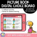 We Don't Eat Our Classmates - Digital Choice Board | Google Slides & SeeSaw