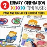 Library Rules Mini Books | Print and Digital Google Slides