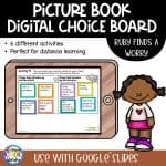 Ruby Finds a Worry - Digital Choice Board | Google Slides & SeeSaw