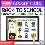Library Rules Choice Board - Google Slides