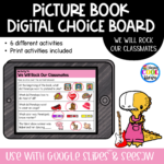 We Will Rock Our Classmates - Digital Choice Board | Google Slides & Print