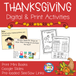 Thanksgiving Print and Digital Mini Books