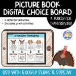A Turkey for Thanksgiving - Digital Choice Board | Google Slides & Print