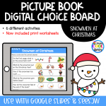 Snowmen at Christmas - Digital Choice Board | Google Slides & Print