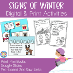 Signs of Winter - Print and Digital Activities