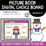 Snowzilla - Digital Choice Board | Google Slides & Print