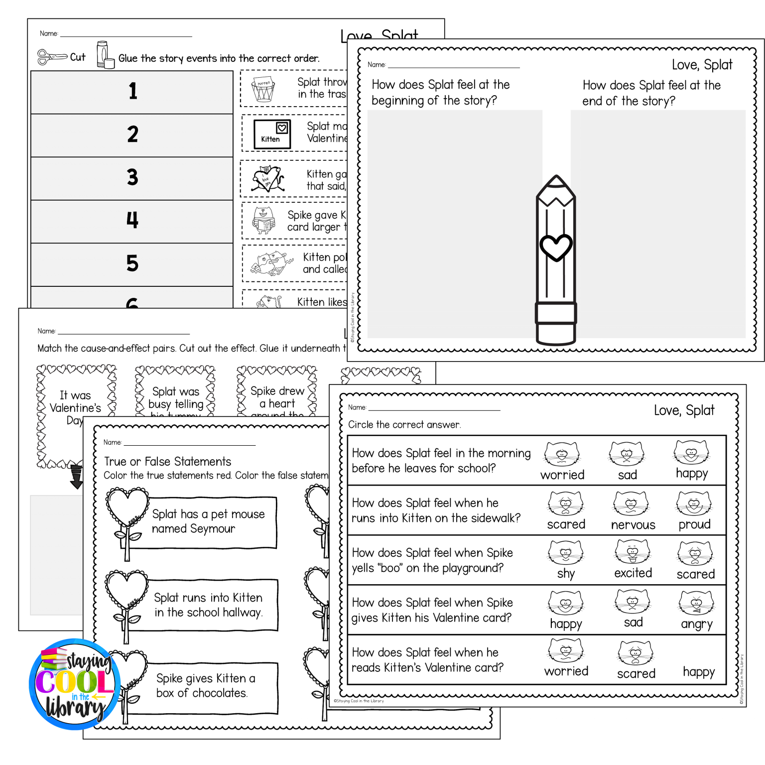 Love, Splat - Picture Book Choice Board | Google &amp; Print - Staying Cool ...