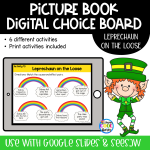 Leprechaun on the Loose - Digital Choice Board | Google Slides & PRINT