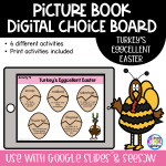 Turkey's Eggcellent Easter - Digital Choice Board | Google Slides & PRINT