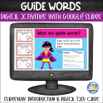 Guide Words Digital Activities for Google Slides
