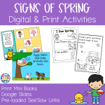 Signs of Spring - Print and Digital Activities