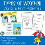 Types of Weather Print and Digital Activities