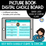 Shark Lady Eugenie Clark - Digital Choice Board | Google Slides & SeeSaw