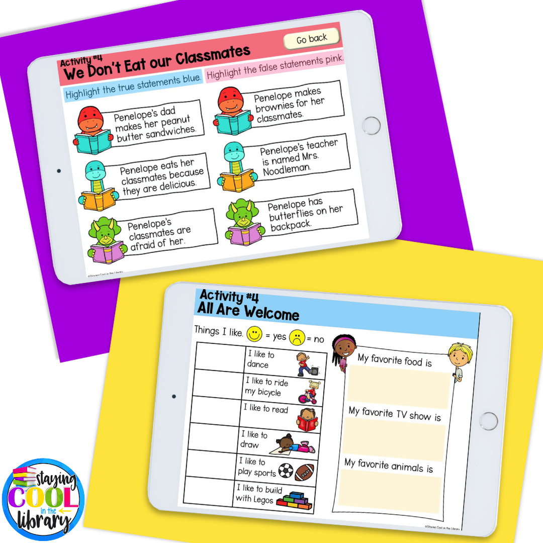 Bring technology into your beginning of the year lesson plans with these picture books and digital choice boards.