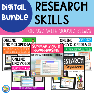 Research Skills Bundle – Digital Activities for Google Slides - Staying ...