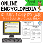 Research Task Cards – Print and Digital for Google Slides