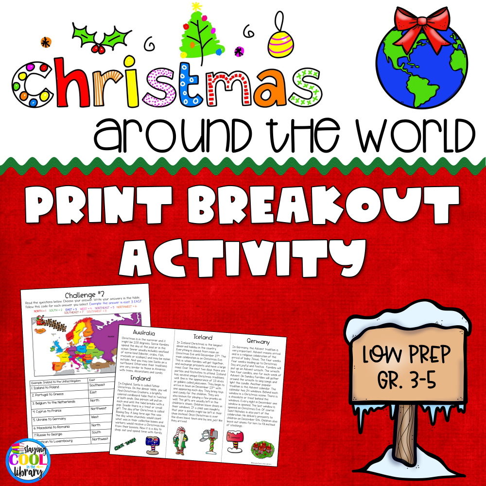 Christmas Around the World – Print Escape or Breakout Activity