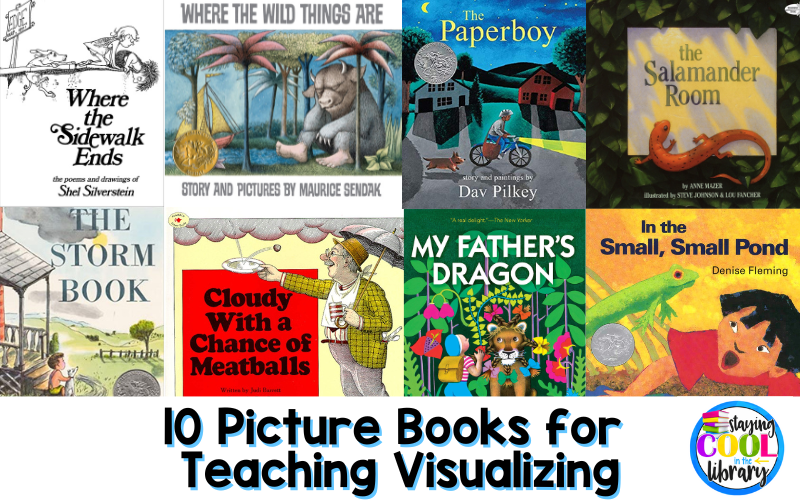 These 10 Picture books are great mentor texts for teaching the reading skill of visualizing