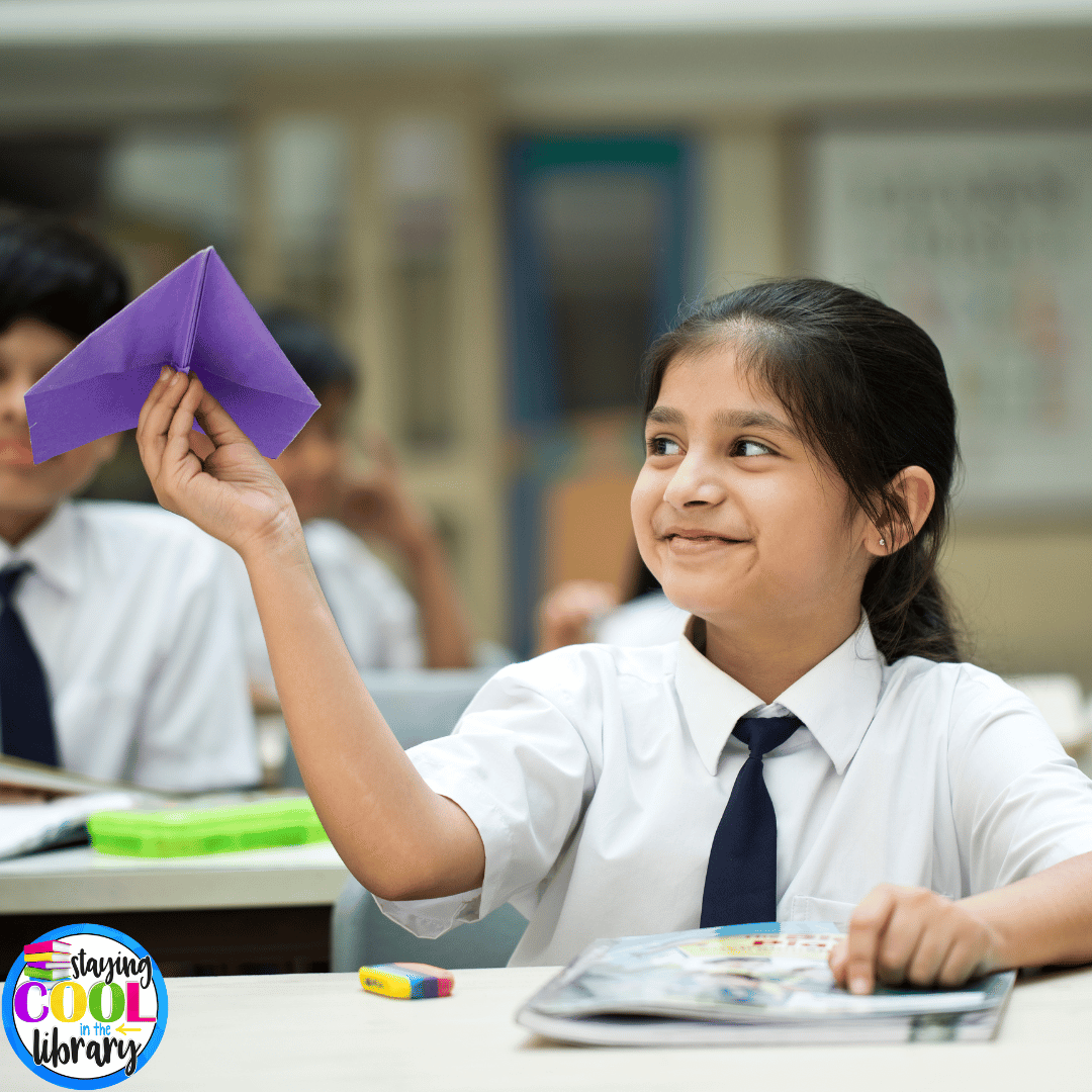 Students love breaking it up with a class challenge like this paper airplane challenge.