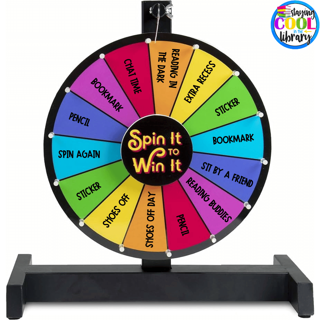 This prize wheel is a great way to combine the library rewards in one place.