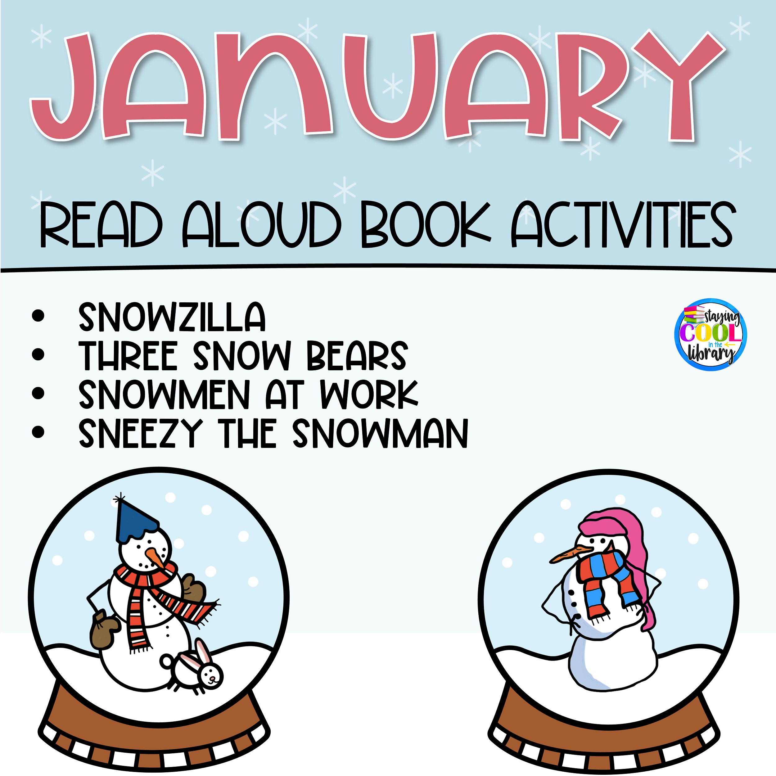 January Read Aloud Picture Book Activites Printables - Staying Cool in ...