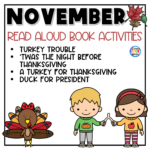 November Read Aloud Picture Book Activites Printables