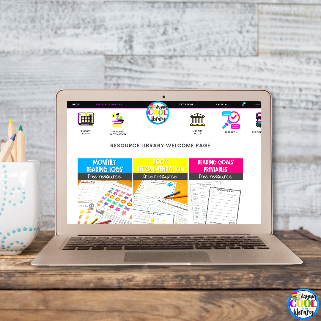 Head over to the Staying Cool in the Library free resource page to join the mailing list and grab some amazing resources you can start using today.