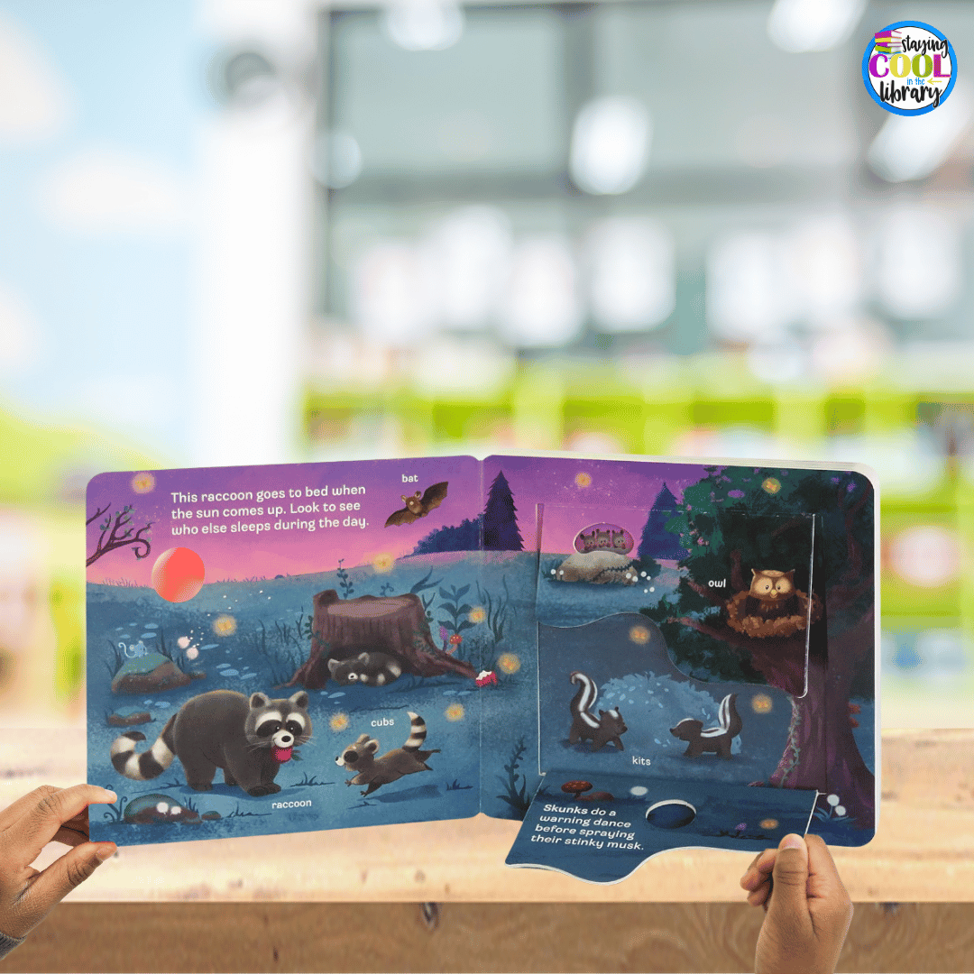 Special education students can interact with the story using books with flaps.