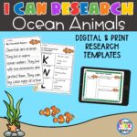 I Can Research - Ocean Animals Research Templates | Print and Digital