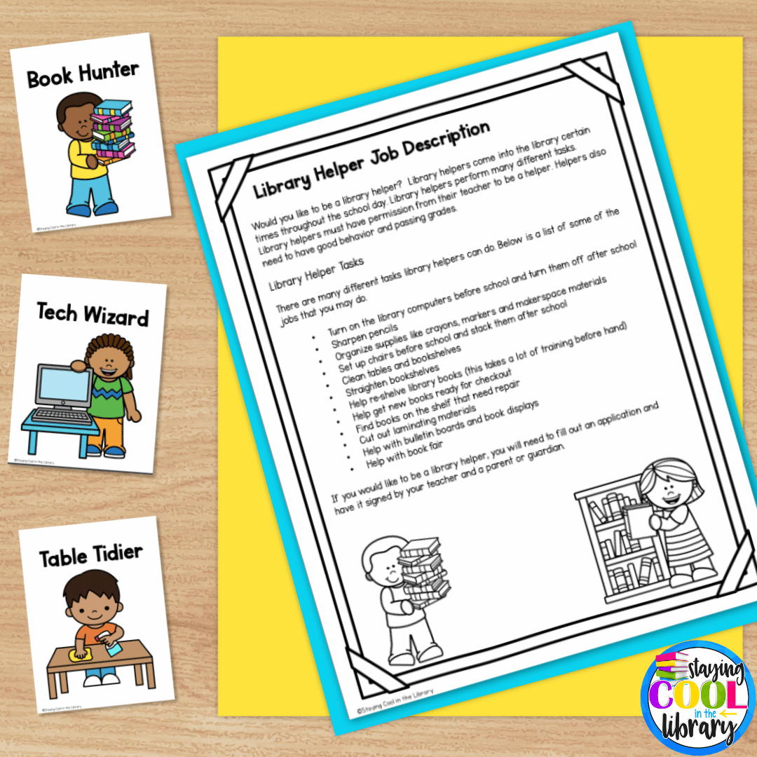 Library helpers can help in every corner of the library.